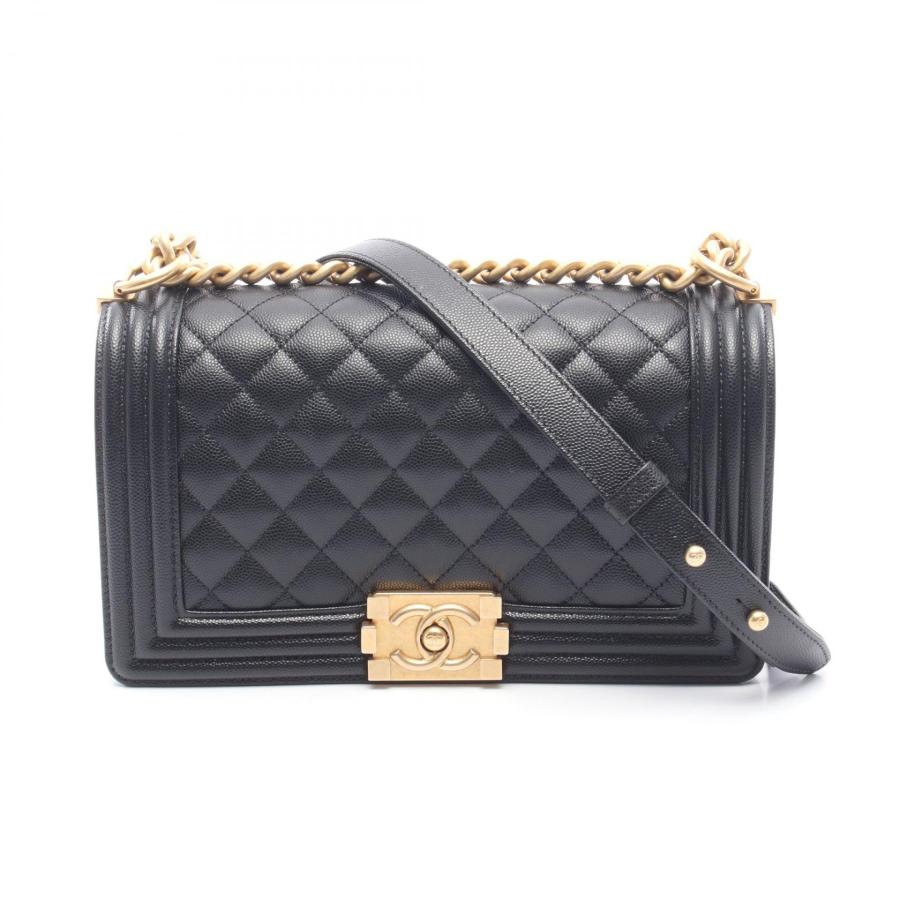 CHANEL（シャネル） ボーイシャネル ブランドオフ キャビアスキン(グレ