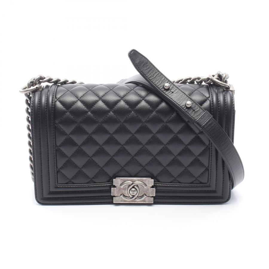 CHANEL（シャネル） ボーイシャネル ブランドオフ キャビアスキン(グレ