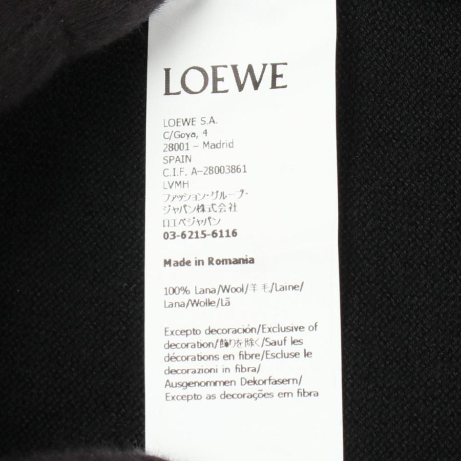 LOEWE（ロエベ） アナグラム刺繍 ブランドオフ ウール カーディガン