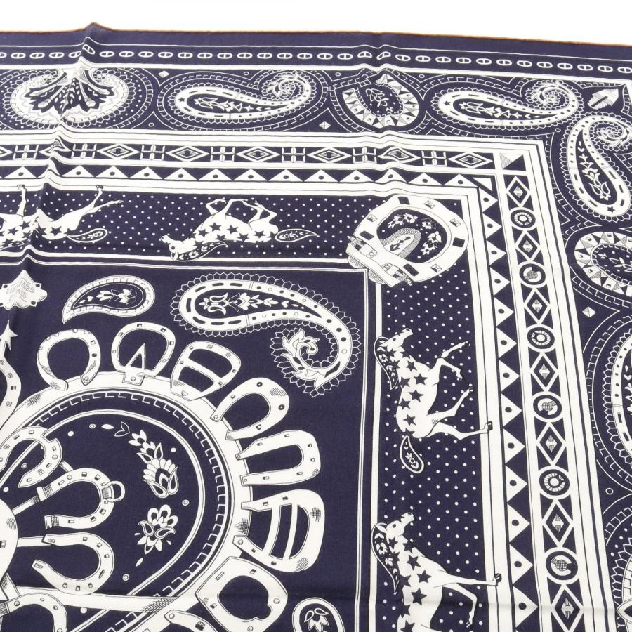 HERMES（エルメス） カレジェアン カレ140 Cheval de Coeur Bandana