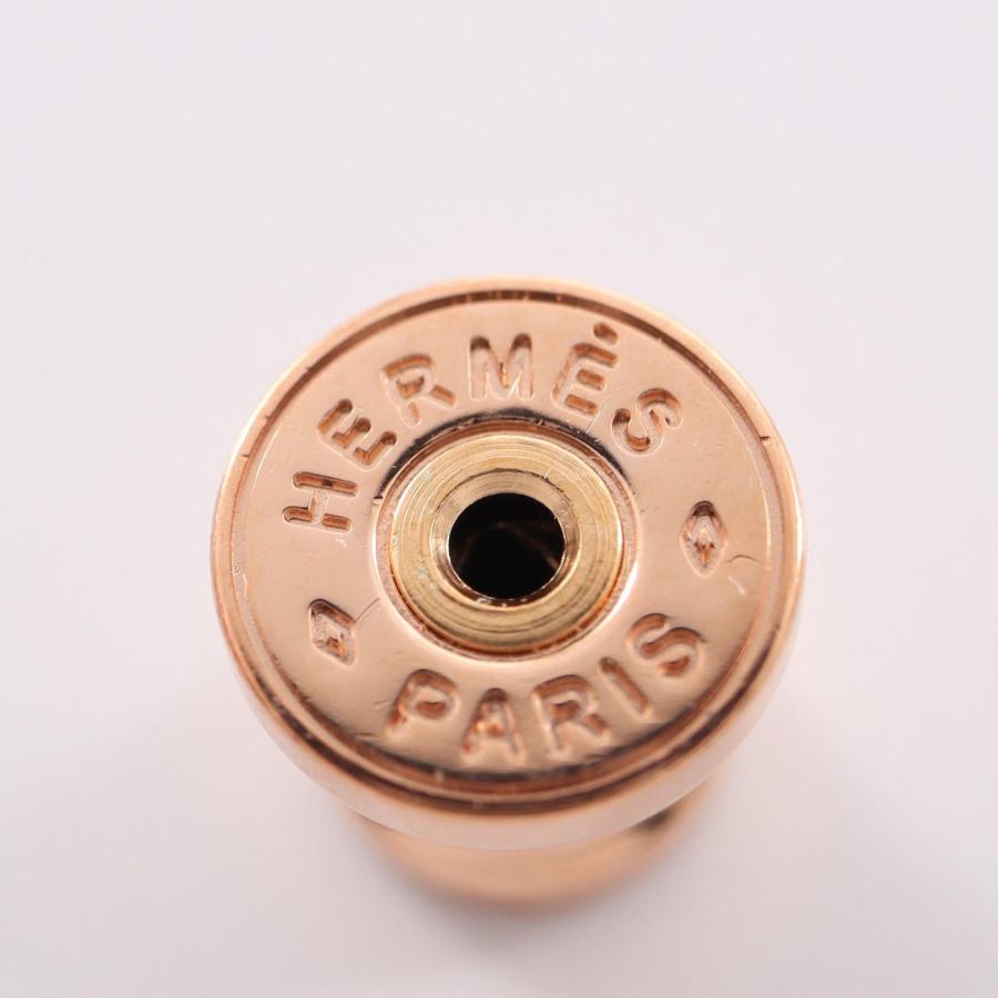 HERMES ポップアッシュミニ ピアス バイカラー ゴールド C006908 HERMES（エルメス） MINI POP H ミニポップアッシュ ルージュアッシュ