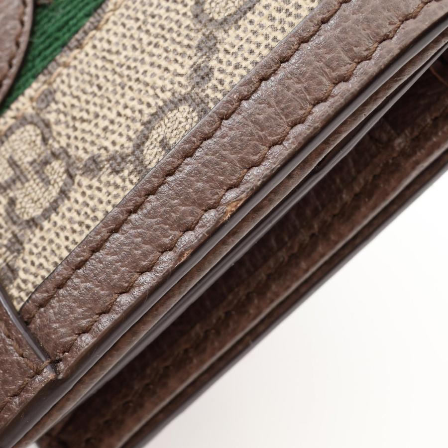 GUCCI（グッチ） オフィディア GGスプリーム ブランドオフ レザー 二