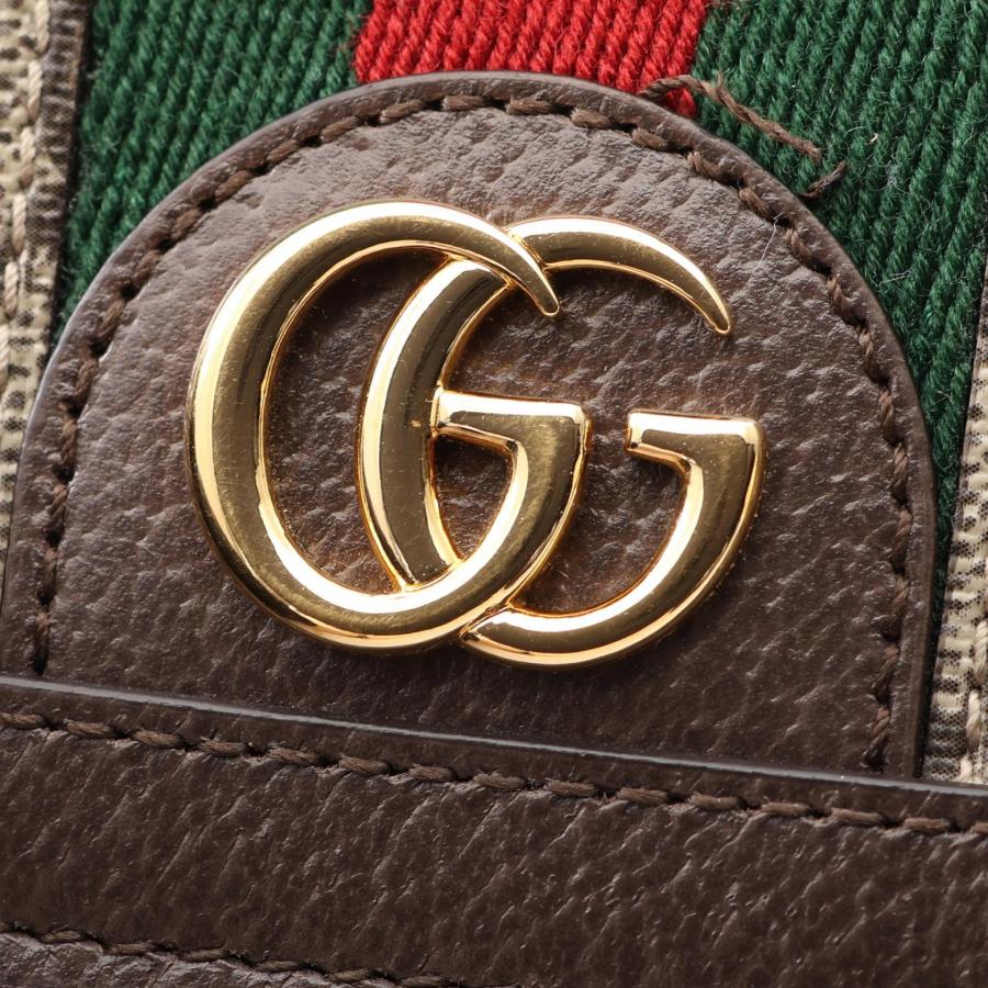 GUCCI オフィディア GGスプリーム 二つ折り財布 GUCCI（グッチ） オフィディア GGスプリーム ブランドオフ レザー 二