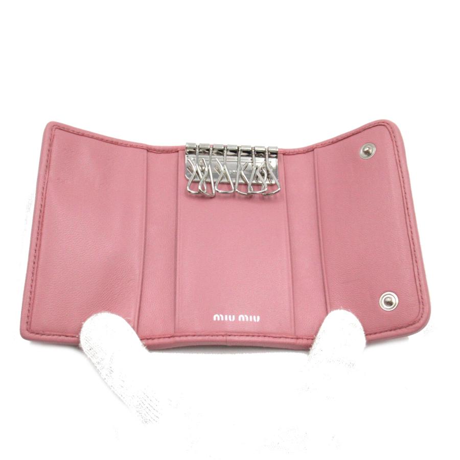 Miu ミュウ キーケース イントレッチオ 6連キーケース ピンク系 Miu ミュウ キーケース イントレッチオ 6連キーケース ピンク系