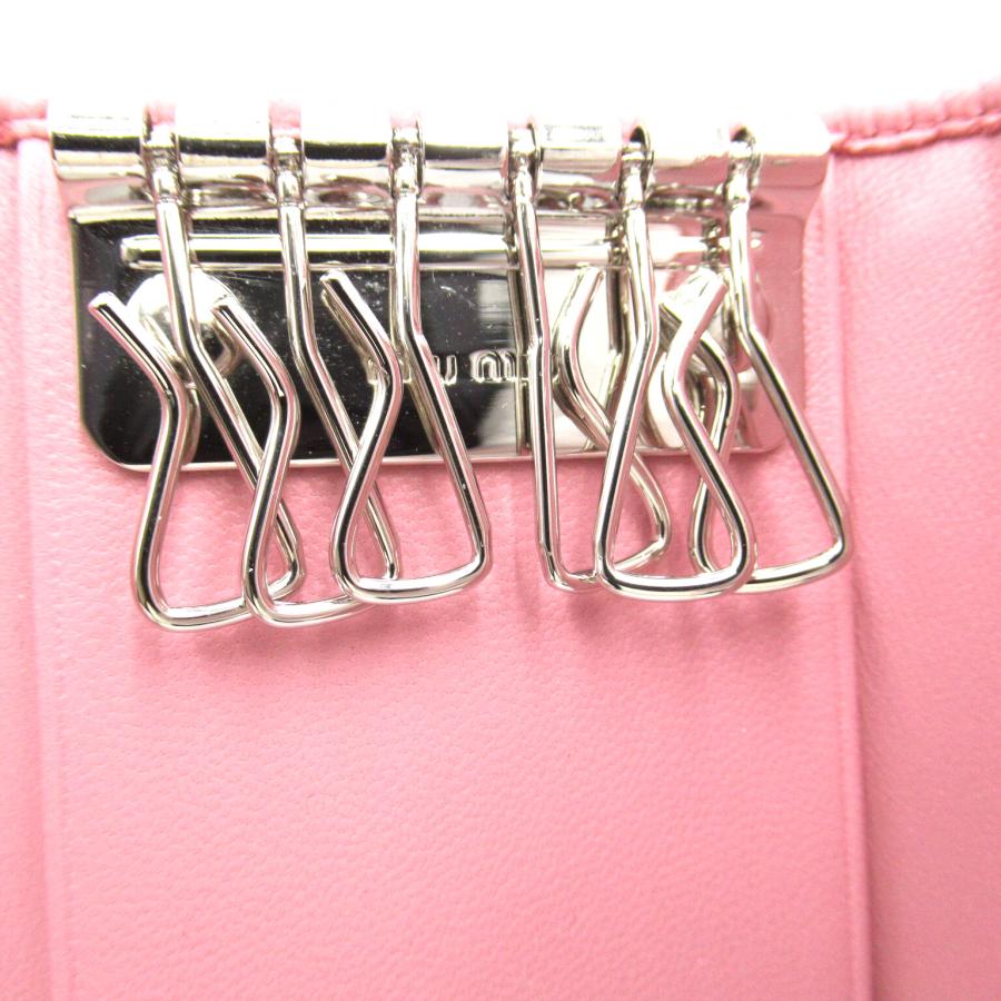 Miu ミュウ キーケース イントレッチオ 6連キーケース ピンク系 Miu ミュウ キーケース イントレッチオ 6連キーケース ピンク系