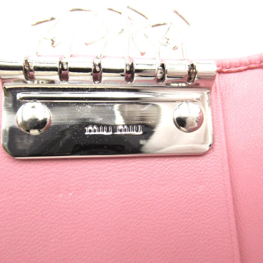 Miu ミュウ キーケース イントレッチオ 6連キーケース ピンク系 Miu ミュウ キーケース イントレッチオ 6連キーケース ピンク系