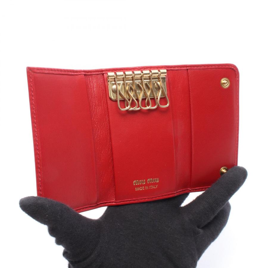ミュウ ミュウ ドット スタッズ 6連 ブランドオフ Miu Miu レザー キーケース ラムスキン 中古 レディース_2