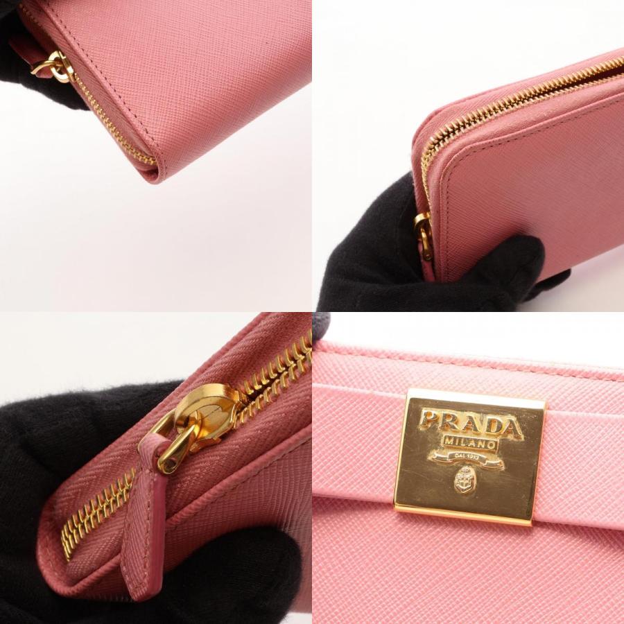 プラダ　リボン　長財布　サフィアーノレザー PRADA（プラダ） リボン ブランドオフ サフィアーノレザー ラウンド長
