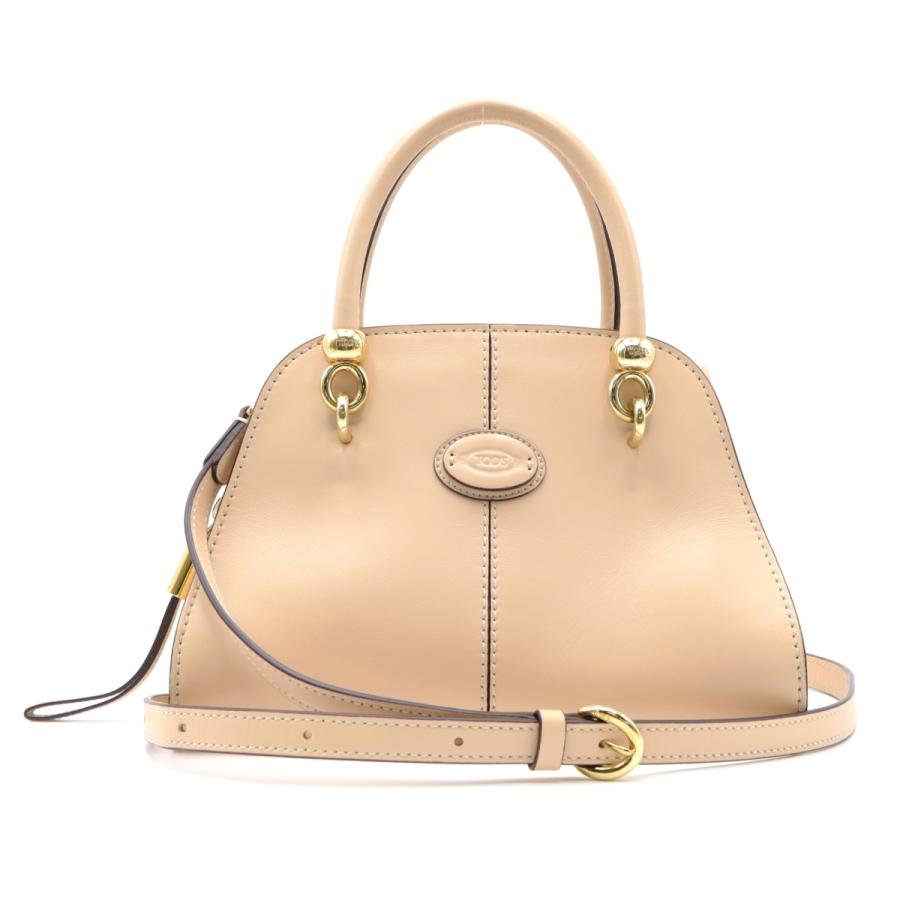 トッズ セラ 2way ミニバッグ ベージュ系 ベージュ ゴールド金具  