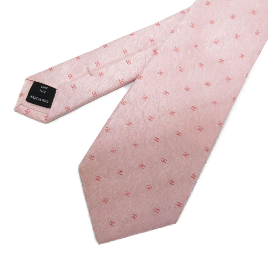 CHANEL シャネル ネクタイ ピンク系 シルク 中古 メンズ CHANEL シャネル ネクタイ ピンク系 シルク 中古 メンズ