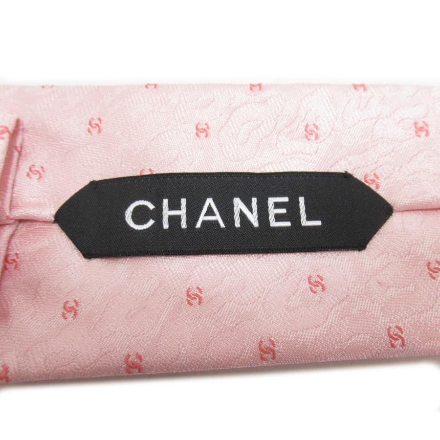 CHANEL シャネル ネクタイ ピンク系 シルク 中古 メンズ CHANEL シャネル ネクタイ ピンク系 シルク 中古 メンズ