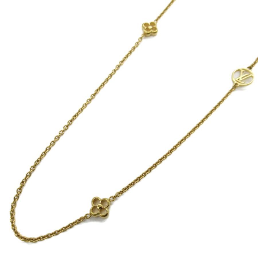 LOUIS VUITTON フラワーフル ネックレス ゴールド メッキ GP