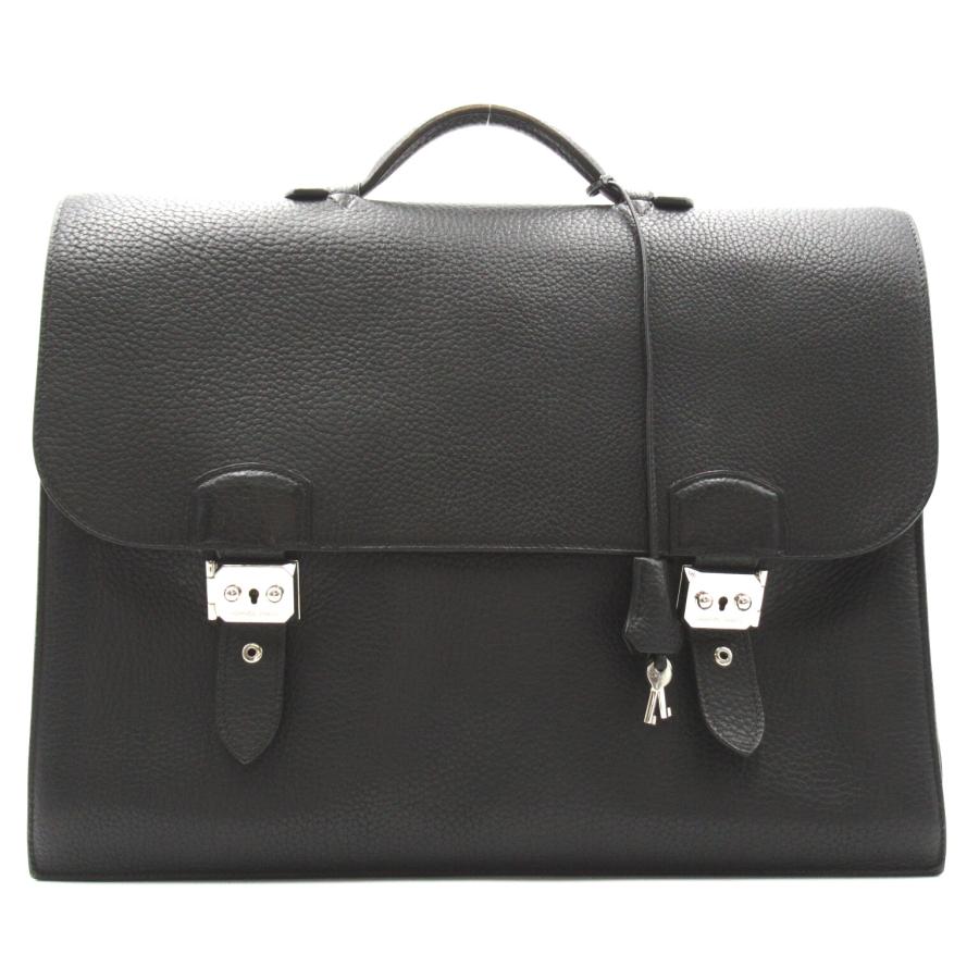 HERMES エルメス ビジネスバッグ サックアデペッシュ42 ブラック HERMES エルメス ビジネスバッグ サックアデペッシュ42 ブラック