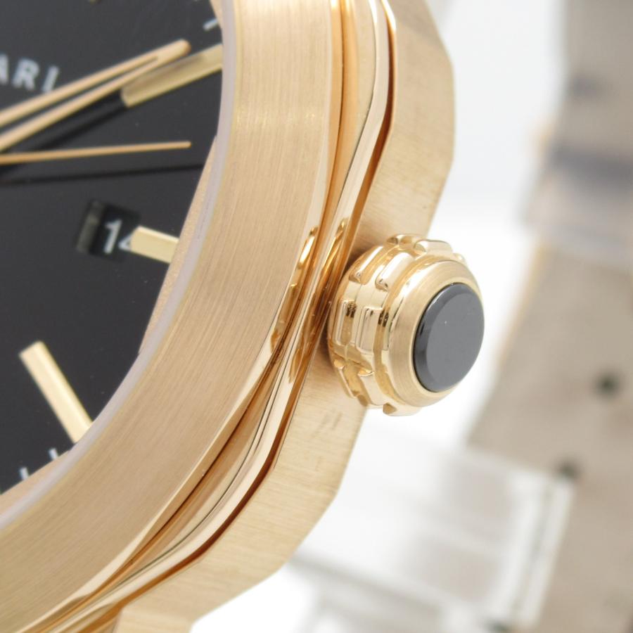 BVLGARI ブルガリ 腕時計 オクトローマ 腕時計 ブラック系 K18PG BVLGARI ブルガリ 腕時計 オクトローマ 腕時計 ブラック系 K18PG