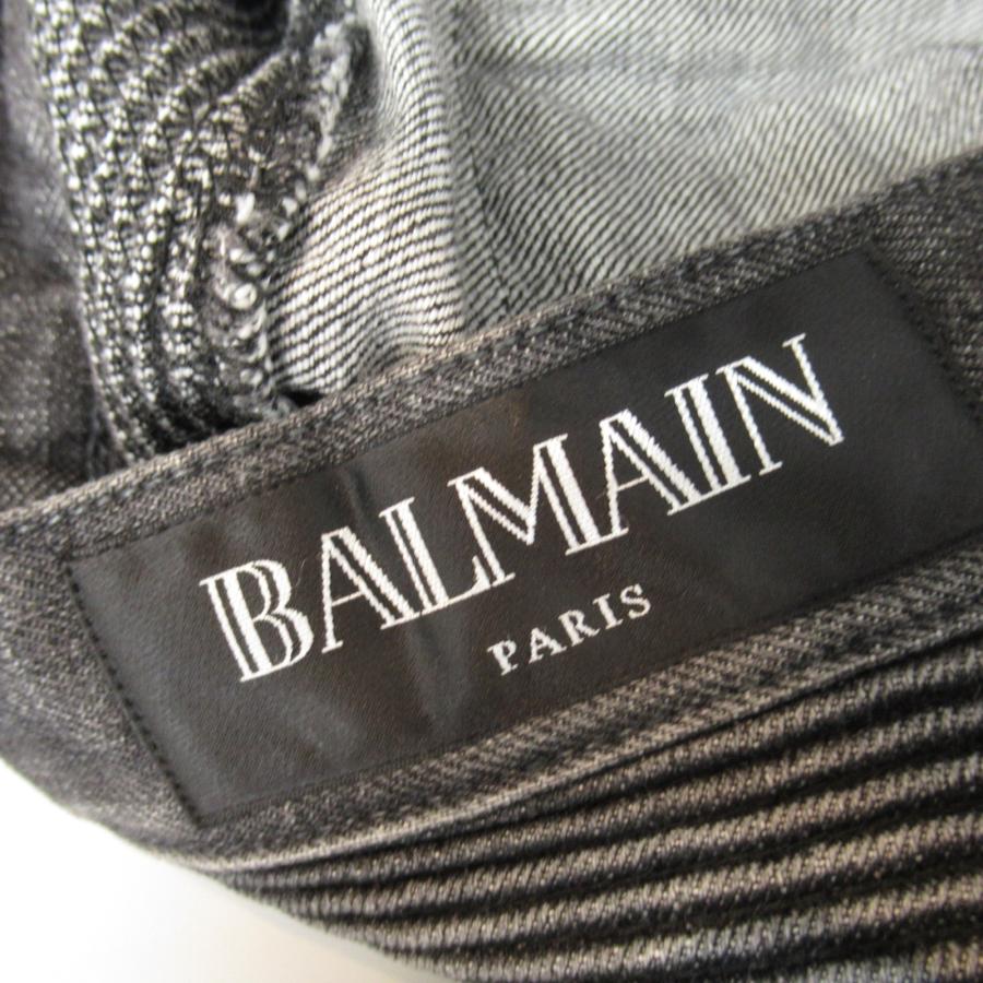 BALMAIN バルマン パンツ ブラック系 コットン 中古 レディース 