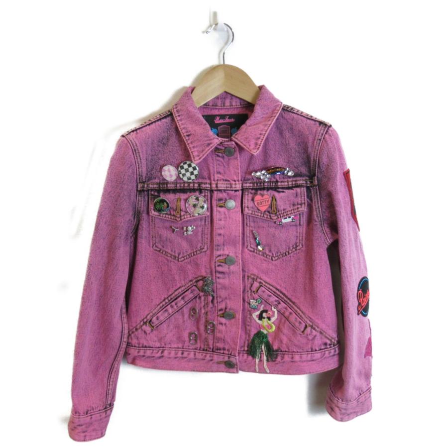 MARC JACOBS マークジェイコブス デニムジャケット ピンク系 コットン 