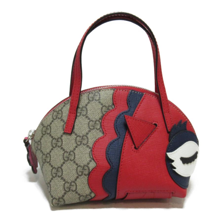 GUCCI グッチ ハンドバッグ ミニフクロウ レッド系 PVC GUCCI グッチ ハンドバッグ ミニフクロウ レッド系 PVC
