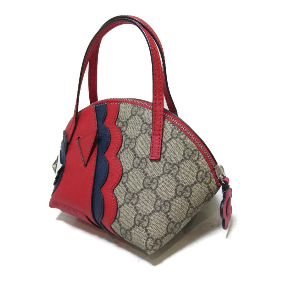GUCCI グッチ ハンドバッグ ミニフクロウ レッド系 PVC GUCCI グッチ ハンドバッグ ミニフクロウ レッド系 PVC