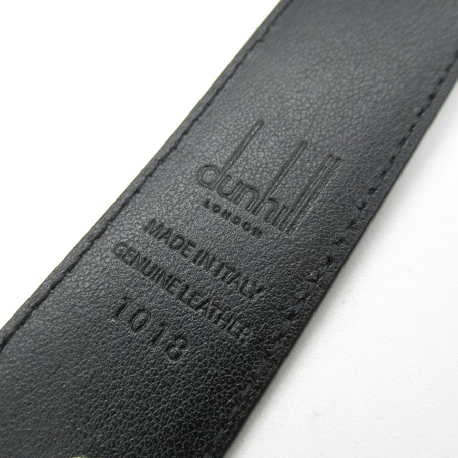 dunhill Dunhill ダンヒル ベルト ブラック系 レザー 中古 dunhill Dunhill ダンヒル ベルト ブラック系 レザー 中古