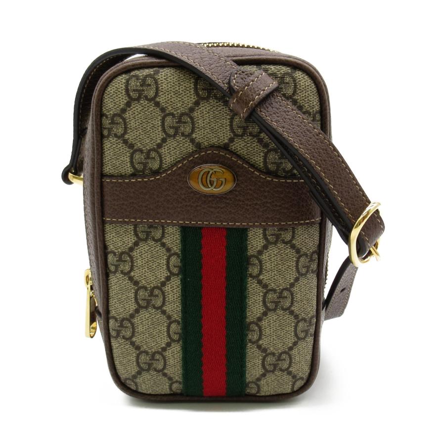GUCCI グッチ ショルダーバッグ ベージュ系 レザー 中古 GUCCI グッチ ショルダーバッグ ベージュ系 レザー 中古