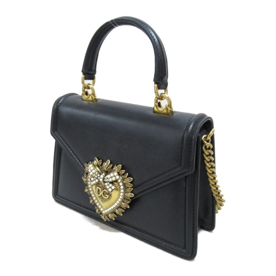 DOLCE&GABBANA ドルチェアンドガッバーナ 2wayショルダーバッグ 2wayショルダー バッグ ブラック系 レザー 中古 レディース｜brandoff｜03