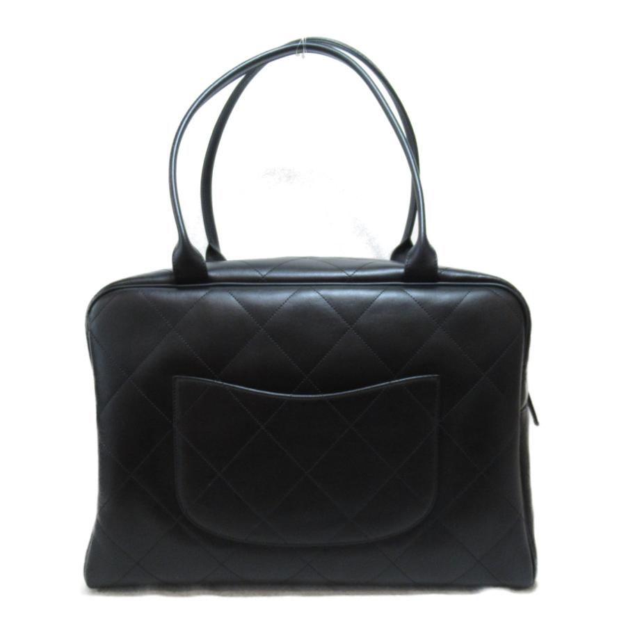 CHANEL シャネル ボストンバッグ ブラック系 カーフ(牛革 CHANEL シャネル ボストンバッグ ブラック系 カーフ(牛革