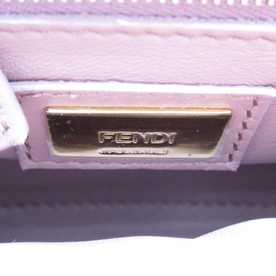 FENDI フェンディ 2wayショルダーバッグ ピーカブーXS ピンク系 レザー 
