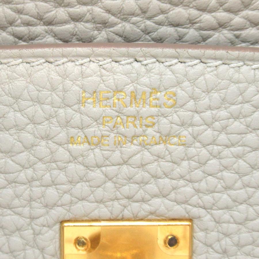 エルメス バーキン25 グリパール ブランドオフ HERMES カーフ（牛革） ハンドバッグ トゴ 中古 レディース｜brandoff｜06