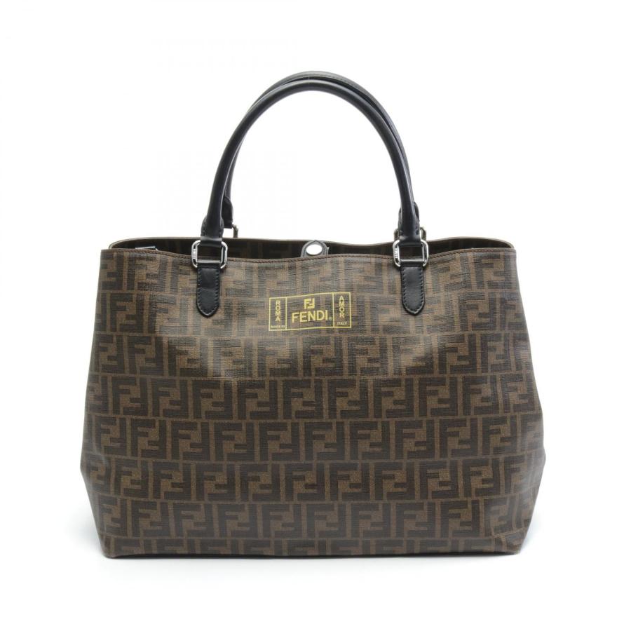 FENDI フェンディ ズッカ ブランドオフ PVCコーティングキャンバス 