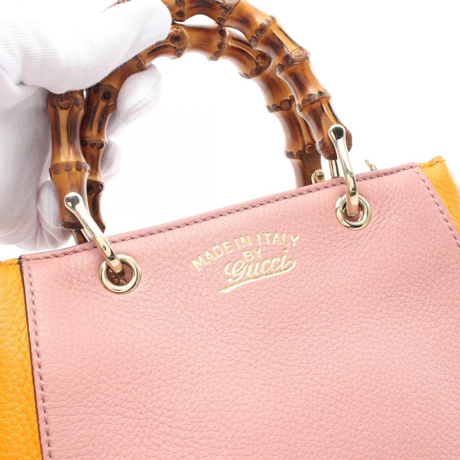 GUCCI グッチ バンブー ミニショッパー ブランドオフ レザー GUCCI グッチ バンブー ミニショッパー ブランドオフ レザー