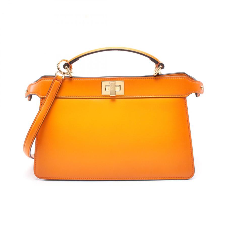 本物 フェンディ FENDI ピーカブー アイシーユー イーストウエスト 2WAY ショルダーバッグ ハンドバッグ レザー ブルー 8BN323 バッグ 中古・ FENDI - 本物 フェンディ FENDI ピーカブー アイシーユー イースト