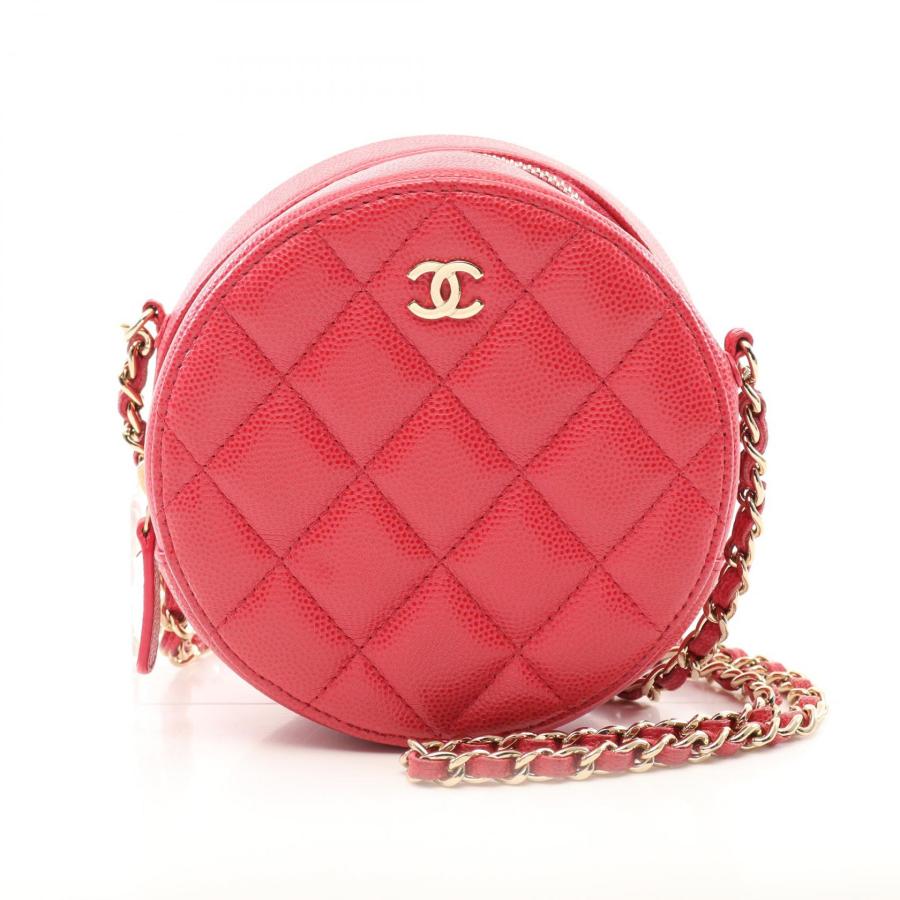 CHANEL（シャネル） マトラッセ ラウンド ミニ ブランドオフ カーフ