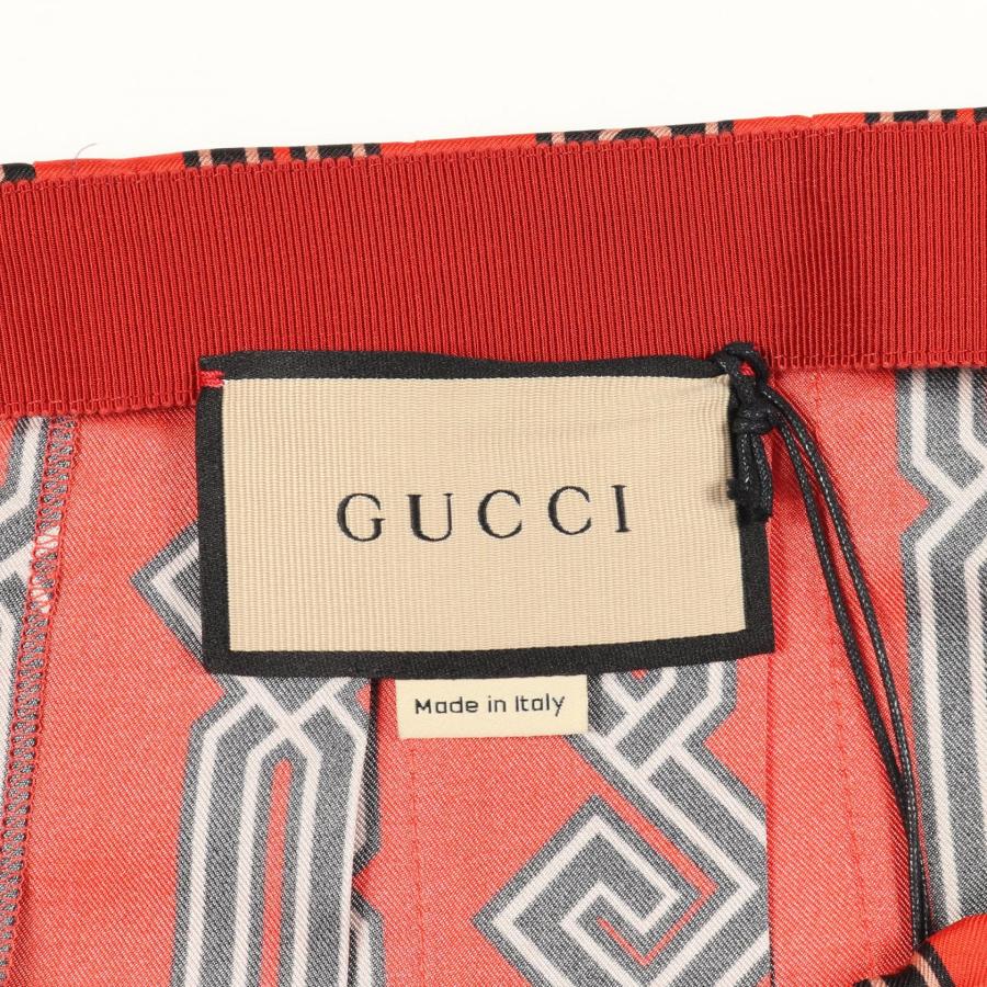グッチ プリーツ ブランドオフ GUCCI シルク スカート 中古 レディース_2