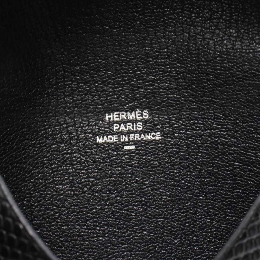 エルメス カルヴィ ブランドオフ HERMES エキゾチックレザー コインケース リザード 中古 レディースの画像