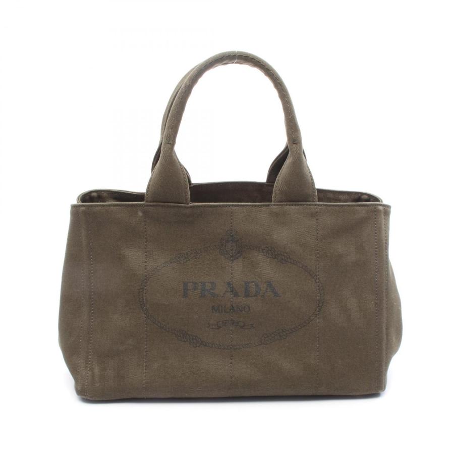 美品✨PRADA カナパ キャンバス トートバッグ カーキ CANAPA PRADA（プラダ） CANAPA カナパ ブランドオフ キャンバス トートバッグ