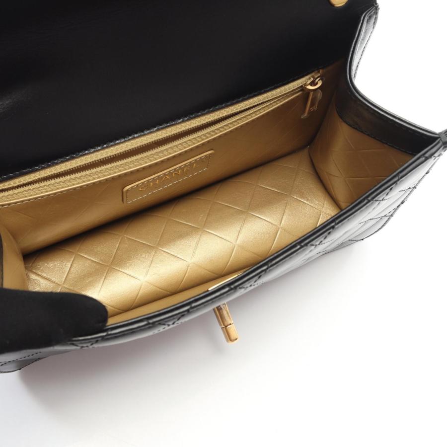 シャネル　レザースカート　羊革　ラムレザー　マトラッセ　ブラウン　ココマーク シャネル レザースカート 羊革 ラムレザー マトラッセ ブラウン ココ