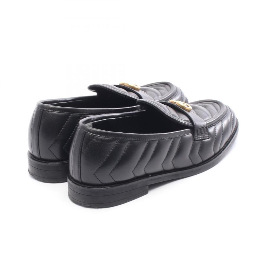 GUCCI（グッチ） GGマーモント ブランドオフ レザー ローファー レザー