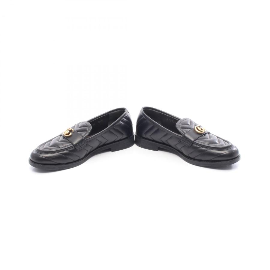 GUCCI（グッチ） GGマーモント ブランドオフ レザー ローファー レザー