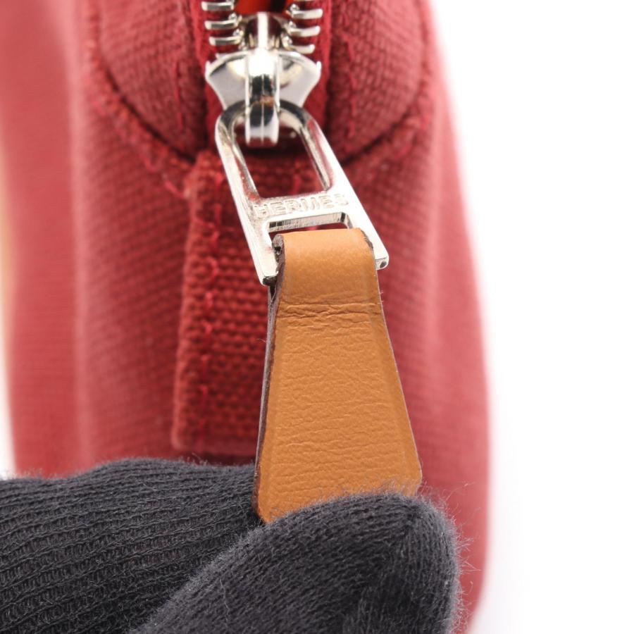 エルメス　キャンバスポーチ　レッド　フランス製　シンプル HERMES（エルメス） ボリードポーチ15 ミニミニ ブランドオフ