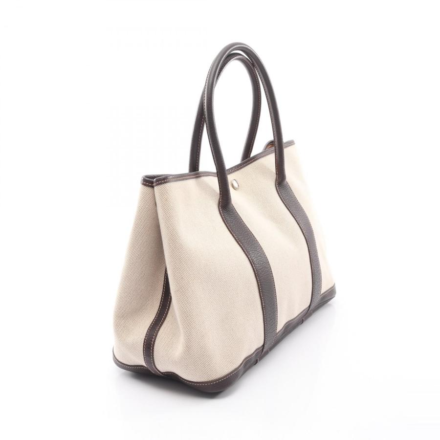 エルメス ガーデンパーティPM ブランドオフ HERMES キャンバス トートバッグ トワルアッシュ/ブッフル 中古 レ_1