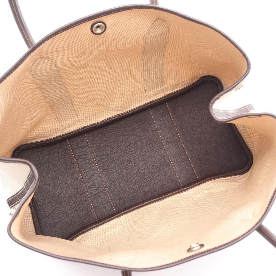 エルメス ガーデンパーティPM ブランドオフ HERMES キャンバス トートバッグ トワルアッシュ/ブッフル 中古 レ_2