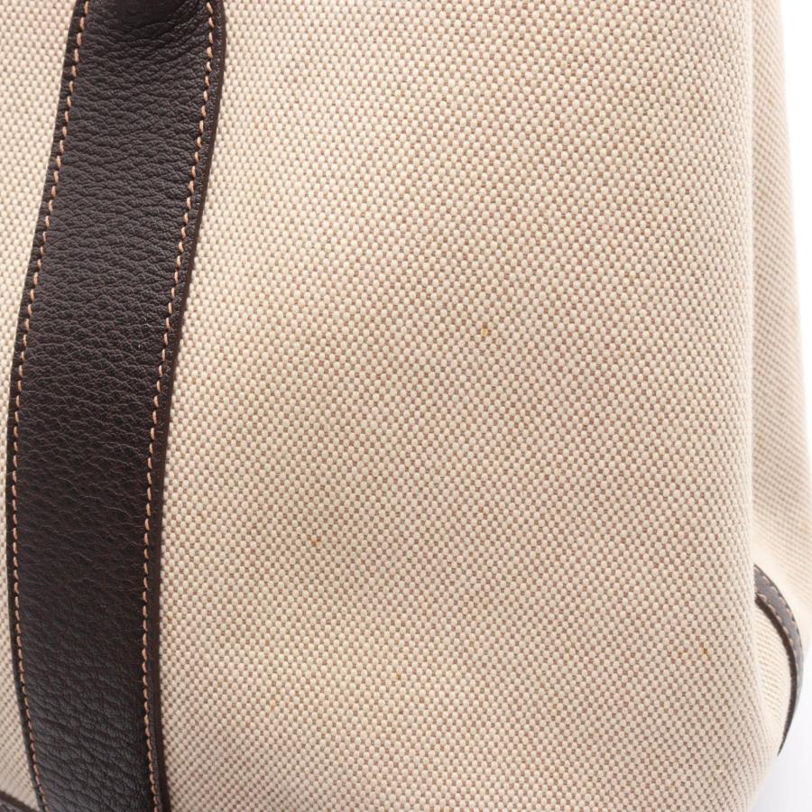エルメス ガーデンパーティPM ブランドオフ HERMES キャンバス トートバッグ トワルアッシュ/ブッフル 中古 レ_6