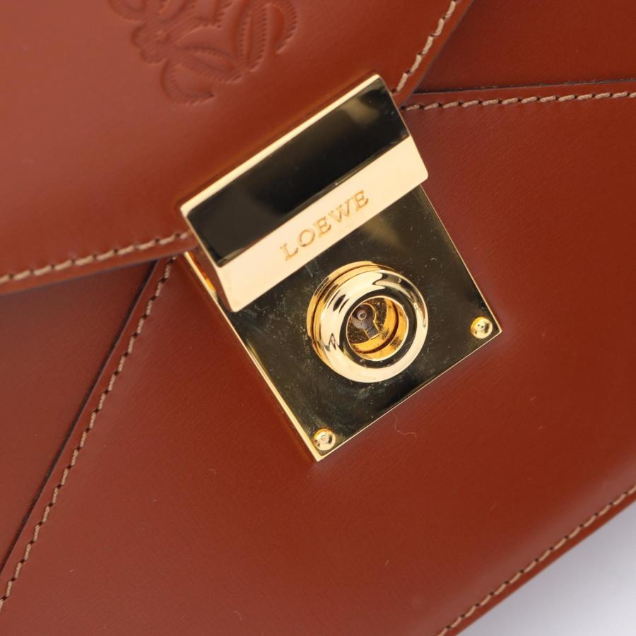 LOEWE（ロエベ） アナグラム ブランドオフ レザー セカンドバッグ