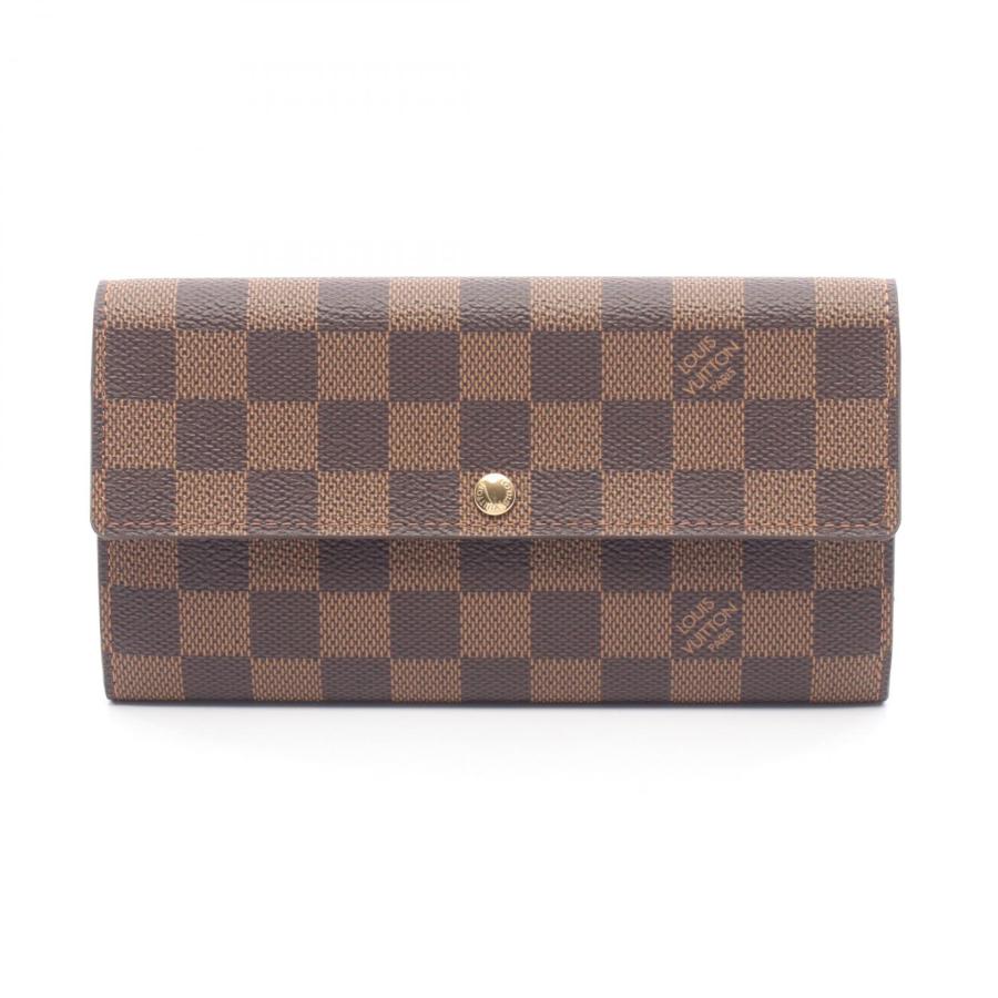 【鑑定済み】ルイヴィトン✨ダミエ✨長財布✨ポルトフォイユサラ✨二つ折り財布 LOUIS VUITTON（ルイ・ヴィトン） ポルトフォイユ サラ ブランドオフ