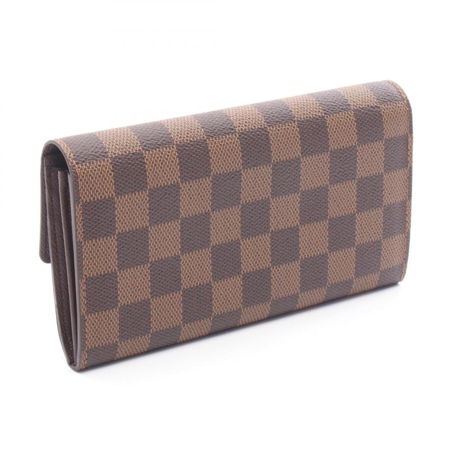 【鑑定済み】ルイヴィトン✨ダミエ 二つ折り財布✨ポルトフォイユサラ 長財布 LOUIS VUITTON（ルイ・ヴィトン） 爆買 ポルトフォイユ サラ ブランド
