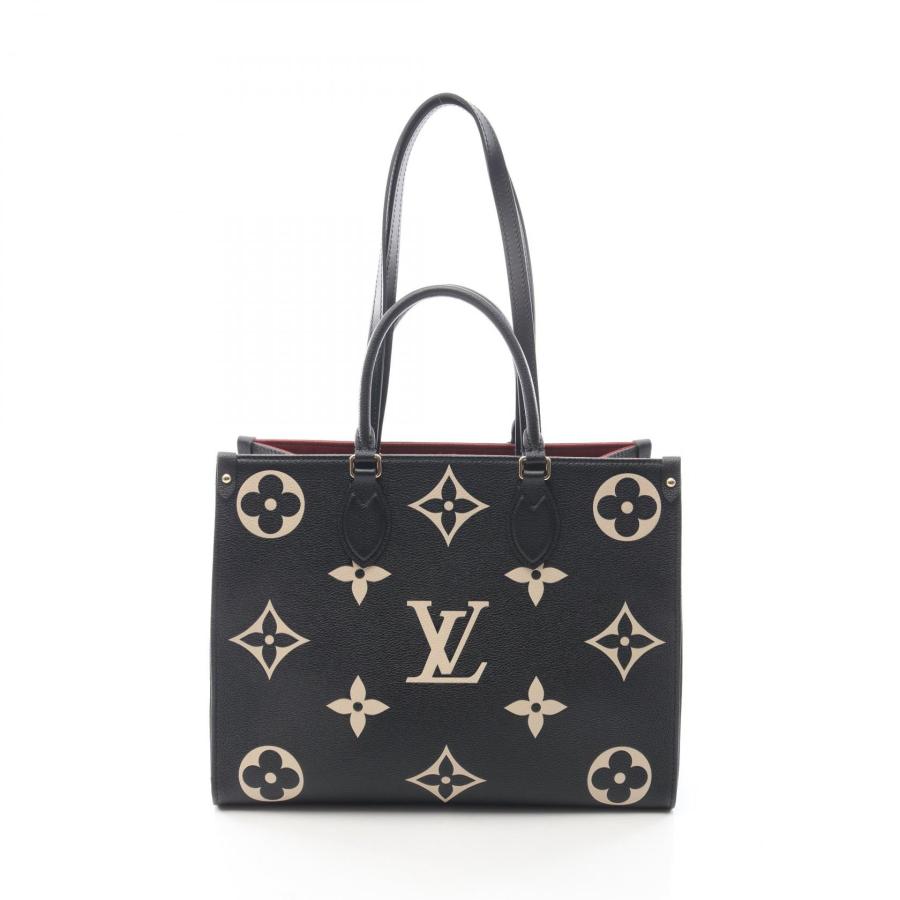 LOUIS VUITTON ❤︎ルイヴィトン オンザゴーMM 黒×ベージュ バッグ LOUIS VUITTON（ルイ・ヴィトン） オンザゴーMM モ2WAY ブランドオフ