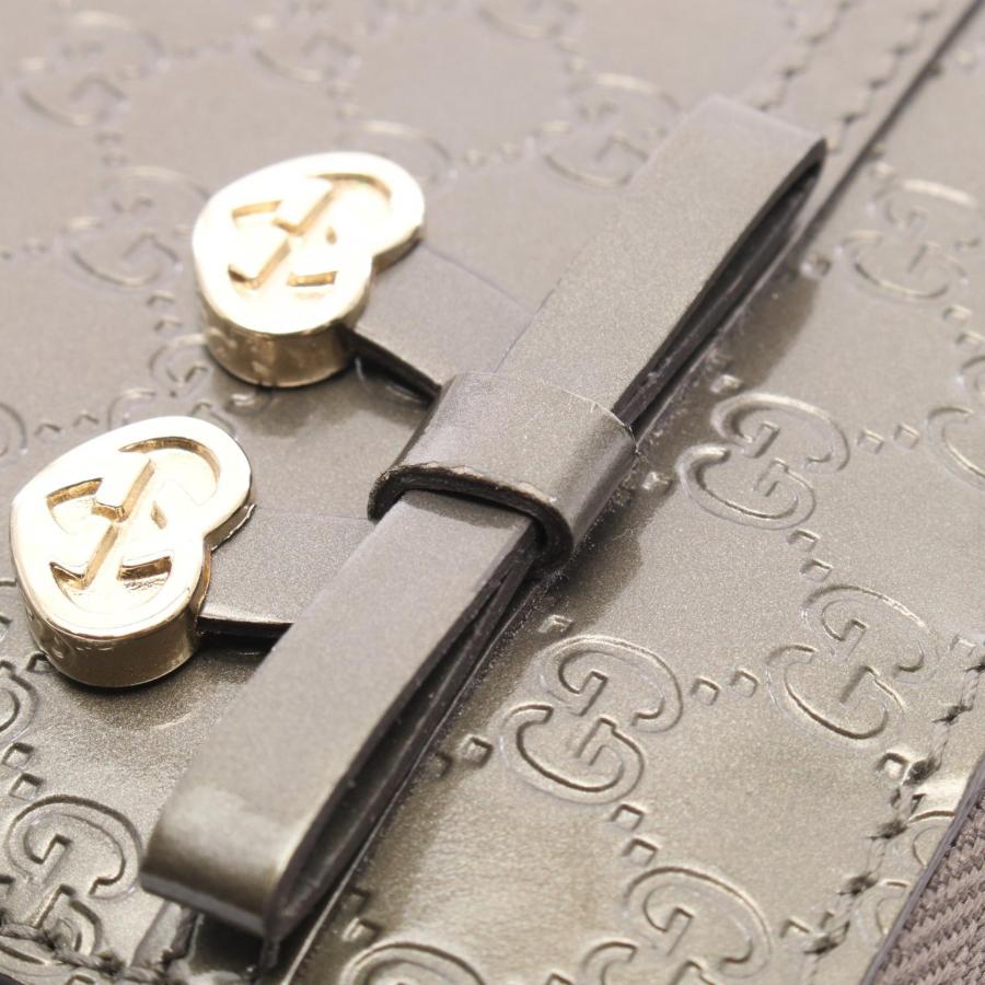 GUCCI 直営店購入　グッチインターロッキングパテントレザー ヒール38１／2 GUCCI（グッチ） マイクログッチシマ ブランドオフ パテントレザー