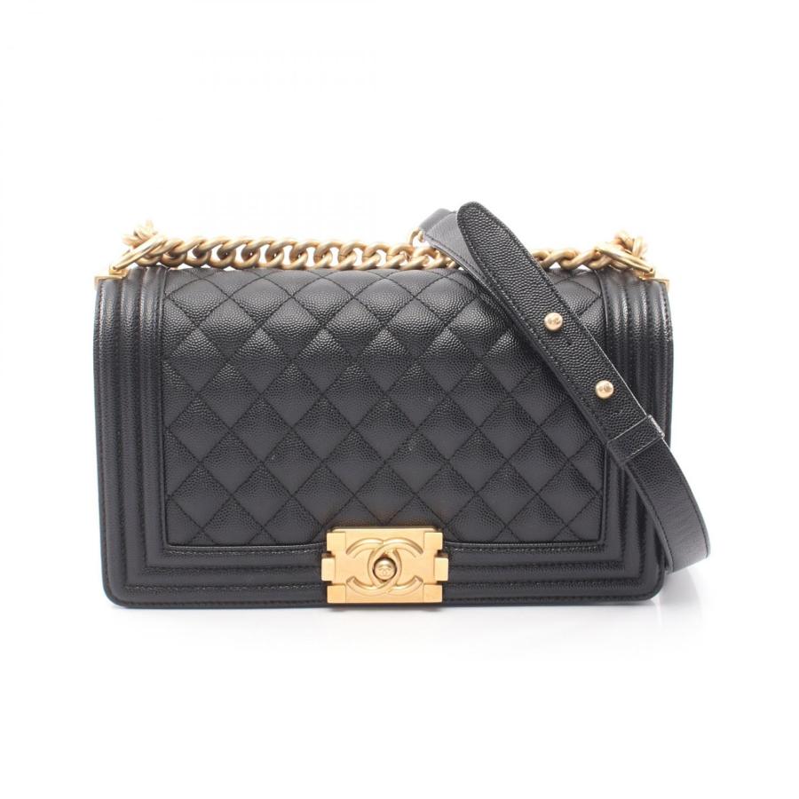 CHANEL（シャネル） ボーイシャネル ブランドオフ キャビアスキン(グレ