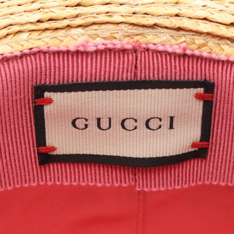 GUCCI（グッチ） GGマーモント ビジュー フェイクパール 麦わら