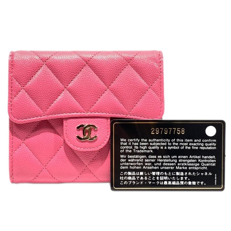 シャネル クラシック スモール フラップ ウォレット 三つ折り 財布 ...